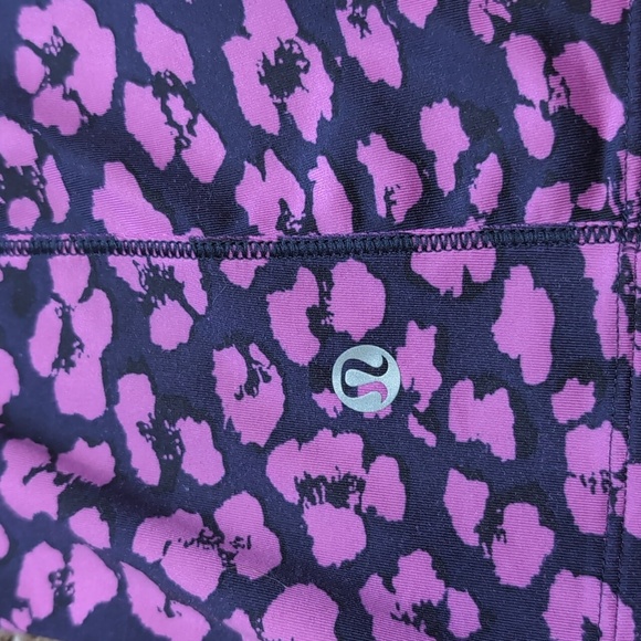 Lululemon Super Sport Tank Mini Cherry cheetah Ultra Violet Naval Blue Size 4 - Picture 6 of 12